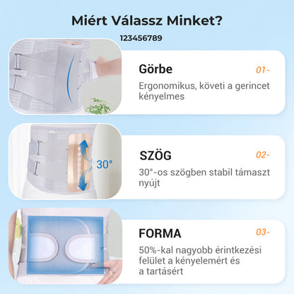 🔥Az ágyéki gerinc gondozása🎁Hőpréselt, lélegző acéllemezből készült derékvédő