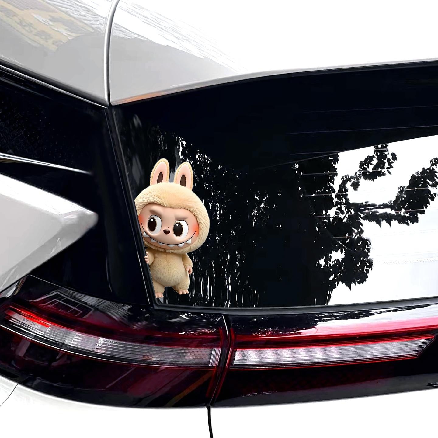 Labubu kreatív autómatrica