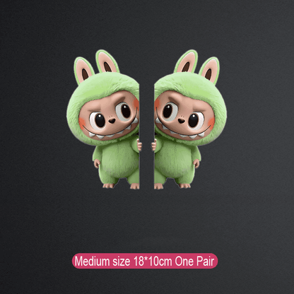 Labubu kreatív autómatrica