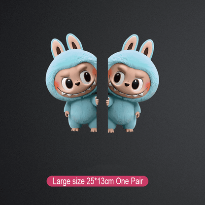 Labubu kreatív autómatrica