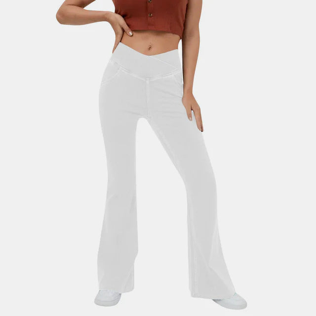 ✨👖【XS-4XL】Ladies magas derekú, elasztikus farmerek