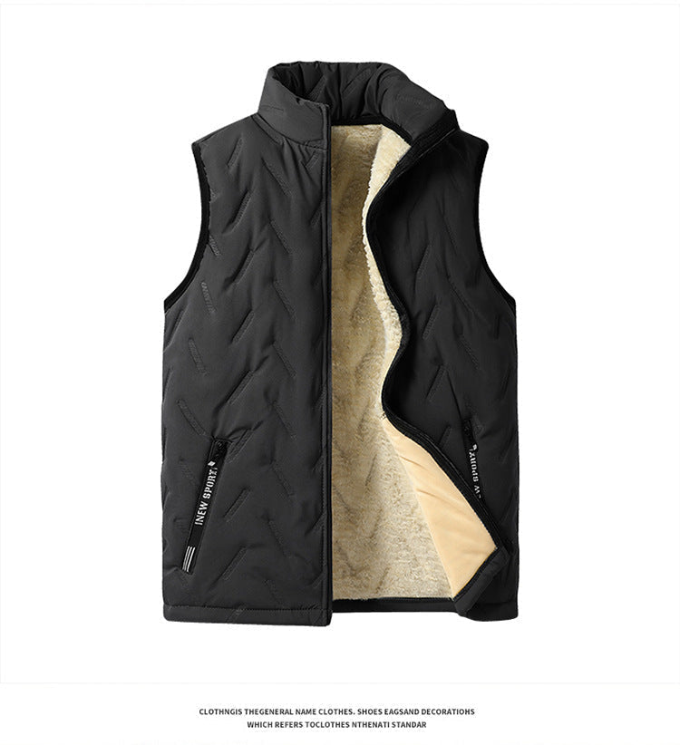 💖 FORRÓ AKCIÓ 50% KEDVEZMÉNY ✨️❄️ Unisex Téli Meleg, Ujjatlan, Steppelt Mellény Puhafleece Béléssel