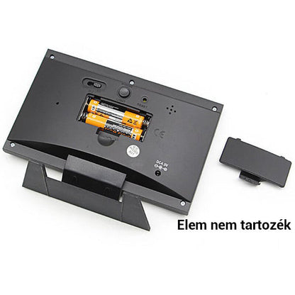 Digitális LED hőmérséklet- és páratartalom-monitor, időjárás-előrejelzés, LED asztali ébreszt