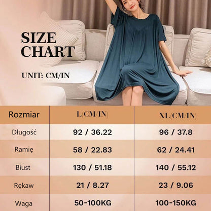 Szuper puha és kényelmes bő, rövid ujjú pizsama