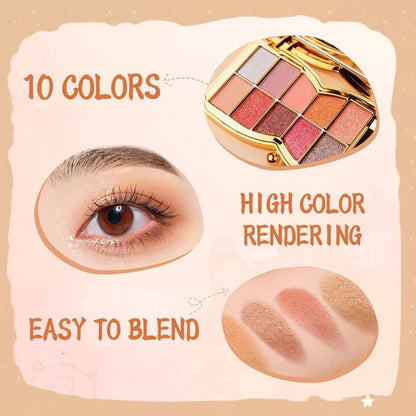 🔥🔥10 Colors Glitter Eyeshadow Palette