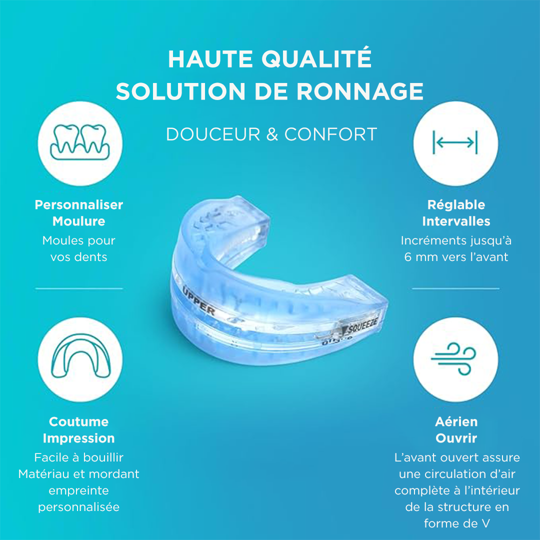 Rugalmas és alkalmazkodó ortézis horkolás és alvási apnoe ellen