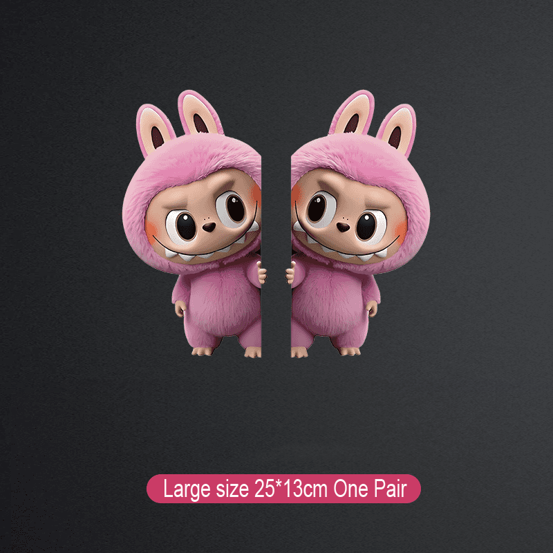 Labubu kreatív autómatrica