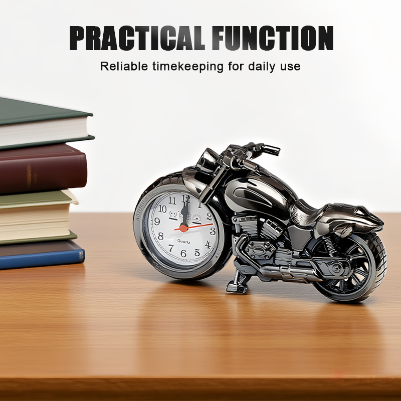 🏍️⏰Kreatív Motoros Ébresztőóra🎁