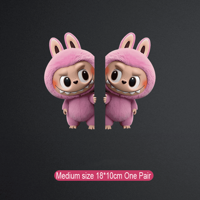 Labubu kreatív autómatrica