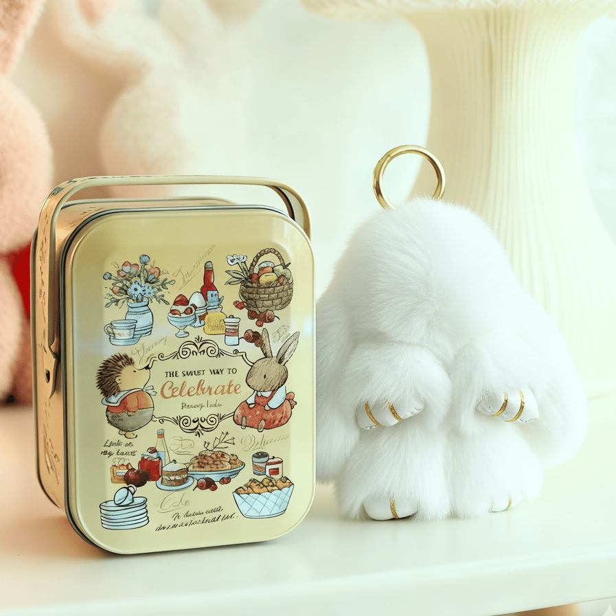 🐰🎉Kézzel készített puha nyuszi medálok