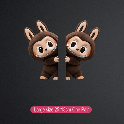 Labubu kreatív autómatrica