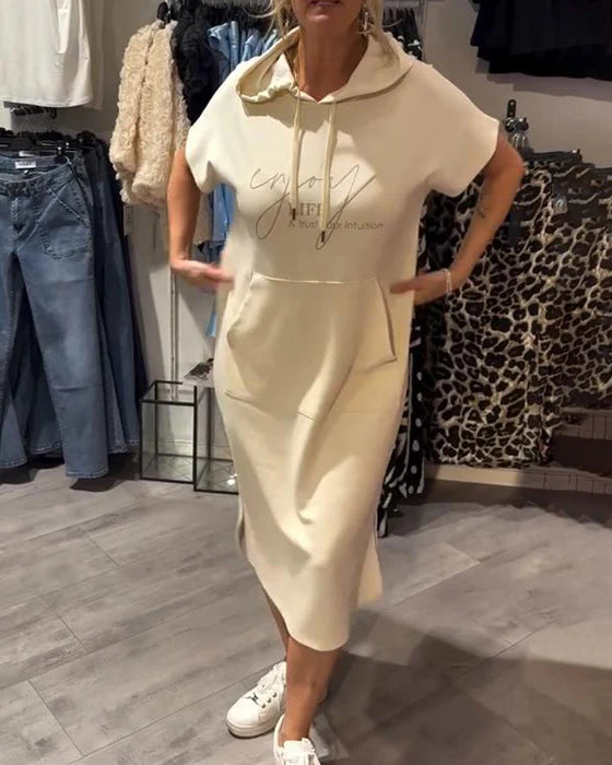 💥🔥👗【S-5XL】2025 új nyári stílusú, laza, kényelmes és lélegző, plus size pulóverruha