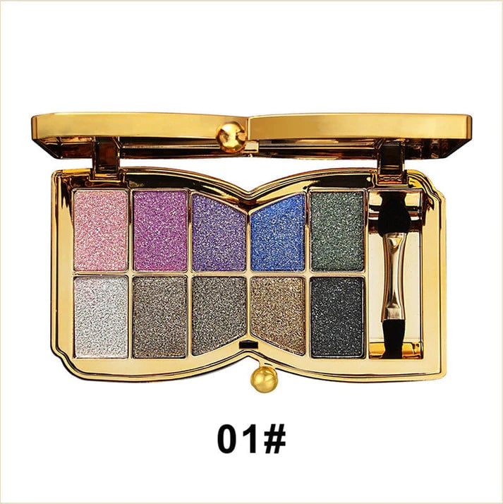 🔥🔥10 Colors Glitter Eyeshadow Palette