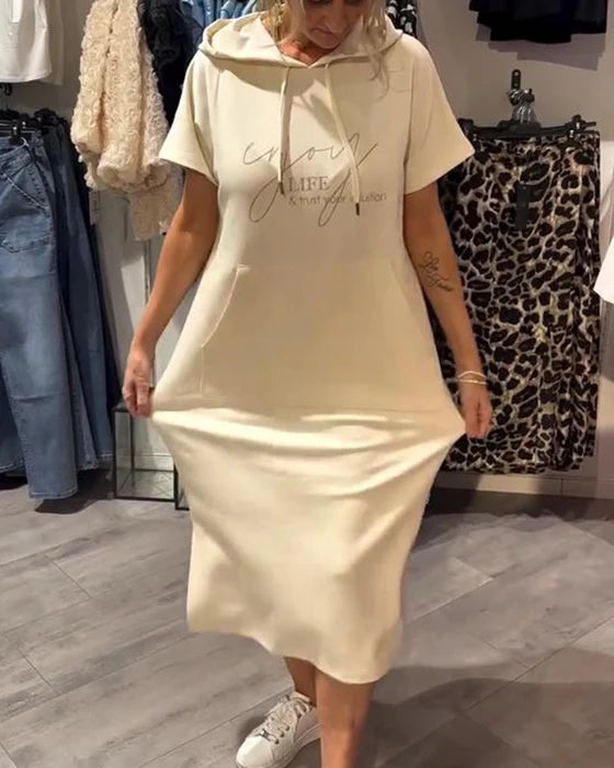 💥🔥👗【S-5XL】2025 új nyári stílusú, laza, kényelmes és lélegző, plus size pulóverruha