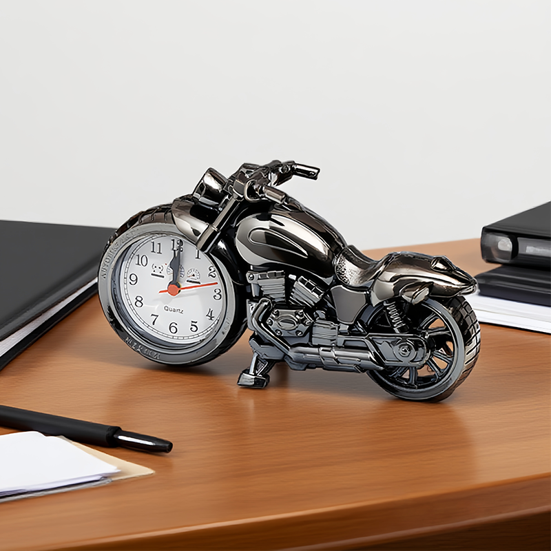 🏍️⏰Kreatív Motoros Ébresztőóra🎁
