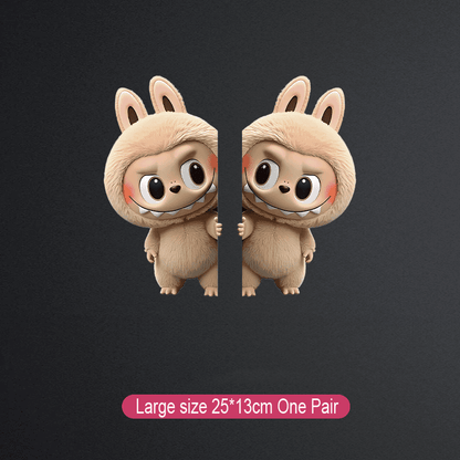 Labubu kreatív autómatrica