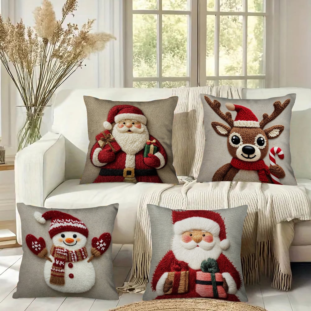 Karácsonyi témájú párnahuzat