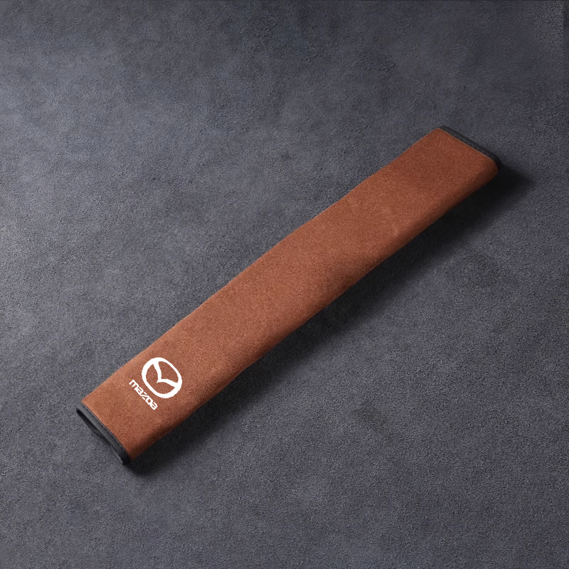 Selyembőr biztonsági övvédő - nyakvédelemmel és logóval ellátott opció（2 darab）