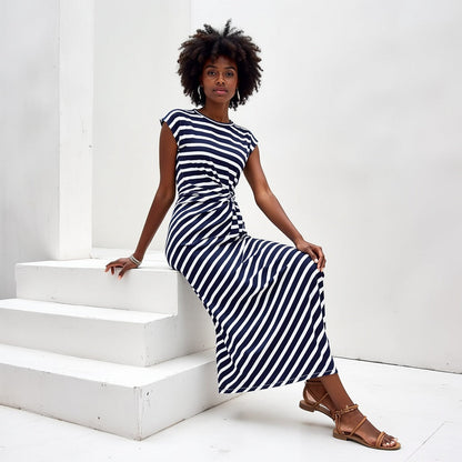 Waist-Tied Midi Dress