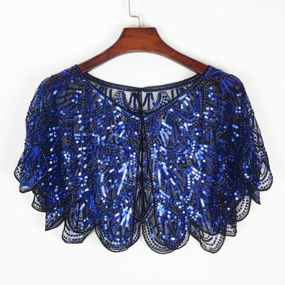 ✨✨✨Elegáns kendő flitterekkel és gyöngyökkel nőknek