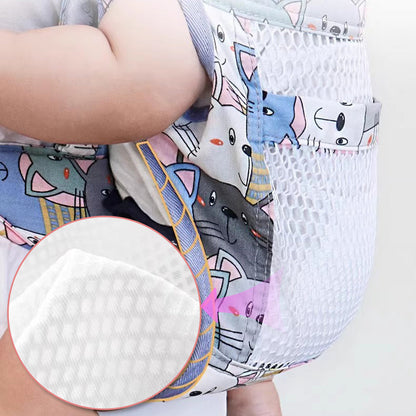 👶Többfunkciós, mellkasra rögzíthető, két vállpántos babahordozó