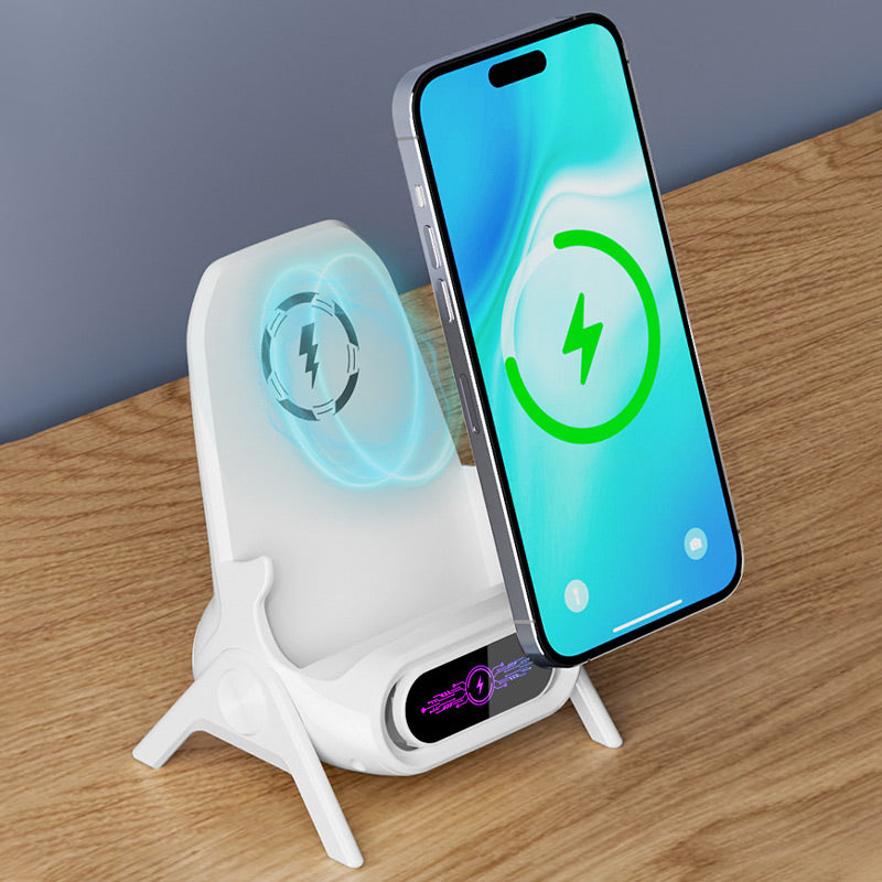 Teljesen automatikus, érzékelős telefontartó | Lehelyezéskor azonnal töltődik, szabadon válthat álló és fekvő tájolás között.