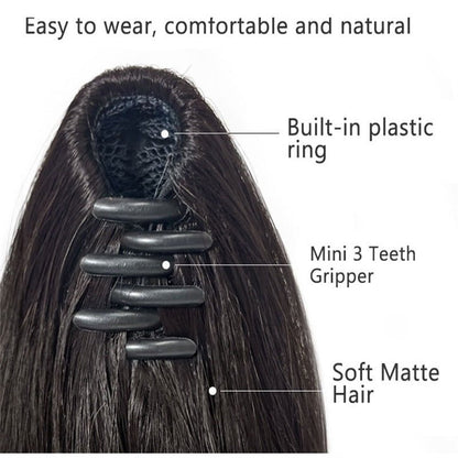 Paróka göndörítő klip + masni klip