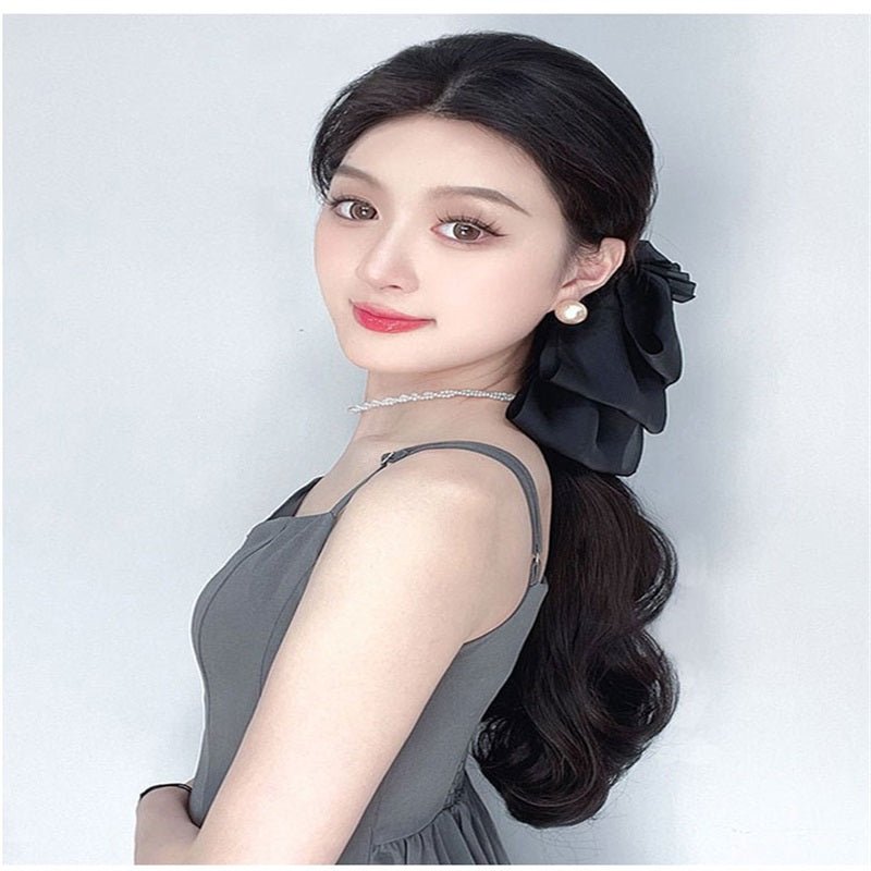 Paróka göndörítő klip + masni klip