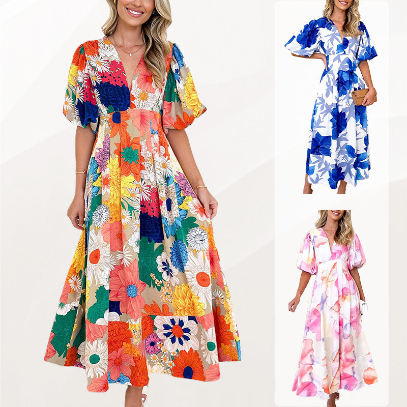💖Buborék ujjú előkelő elegáns ruha