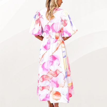 💖Buborék ujjú előkelő elegáns ruha
