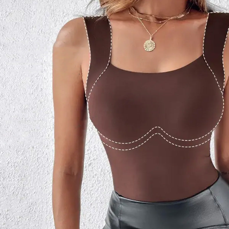 🌟 2026 Legnépszerűbb Termék 💖 (M-2XL) Formáló Top Beépített Melltartóval 💃