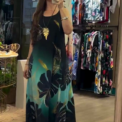 👗Ujjatlan ruha mintával