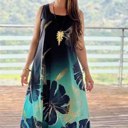 👗Ujjatlan ruha mintával