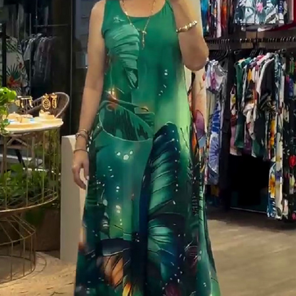 👗Ujjatlan ruha mintával