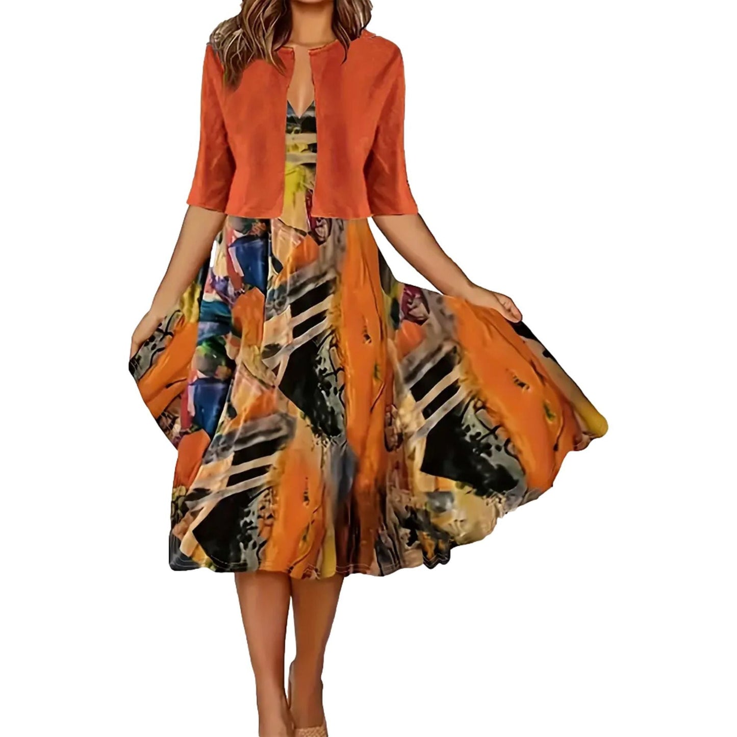 🔥Időkorlátozott akció: 50% kedvezmény💎🥰 Elegáns kétrészes női ruhák👗