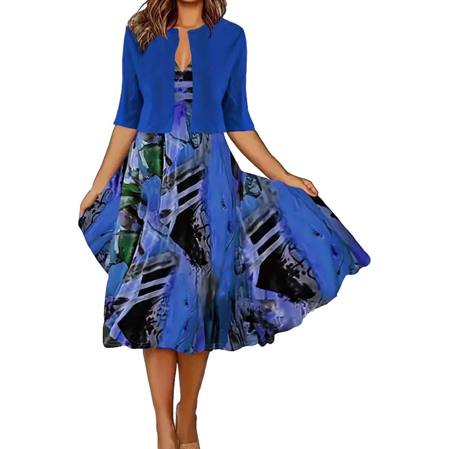 🔥Időkorlátozott akció: 50% kedvezmény💎🥰 Elegáns kétrészes női ruhák👗