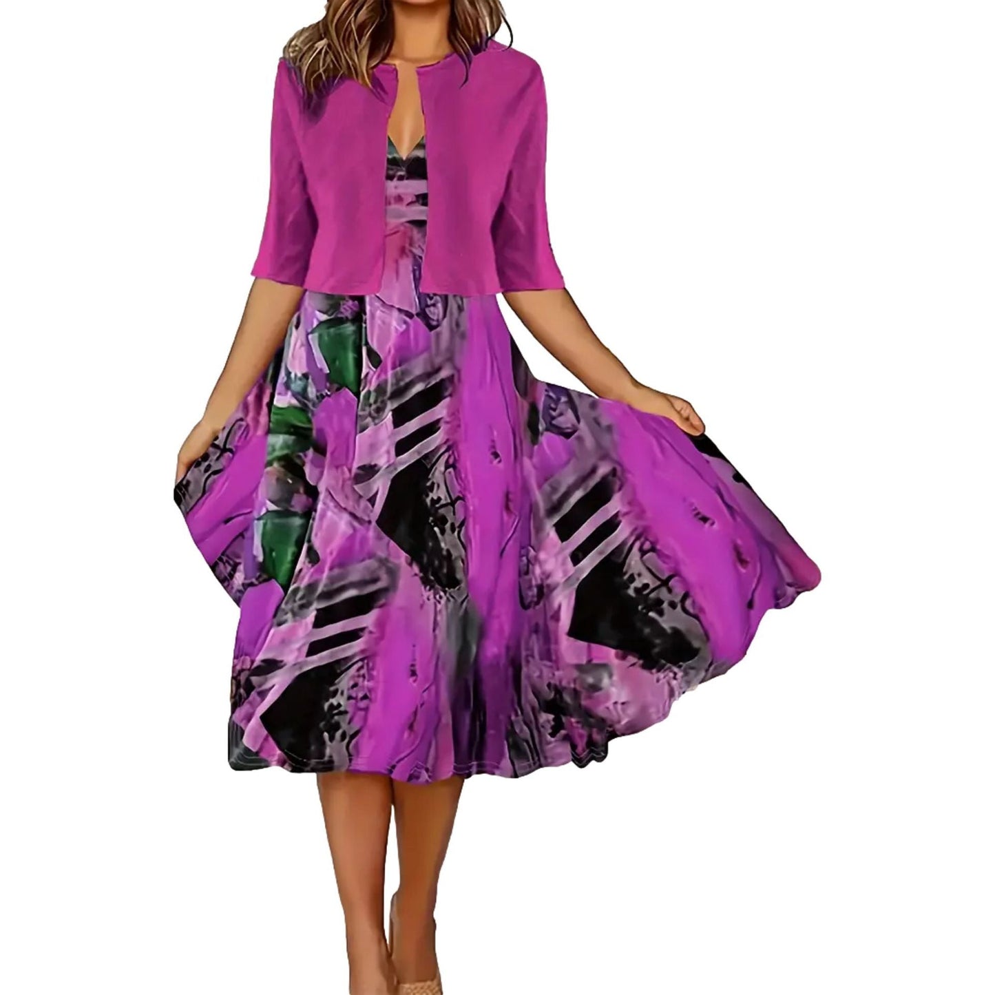 🔥Időkorlátozott akció: 50% kedvezmény💎🥰 Elegáns kétrészes női ruhák👗