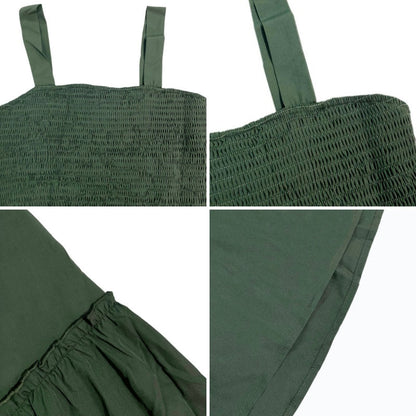 Női ujjatlan, fodros szegélyű ruha