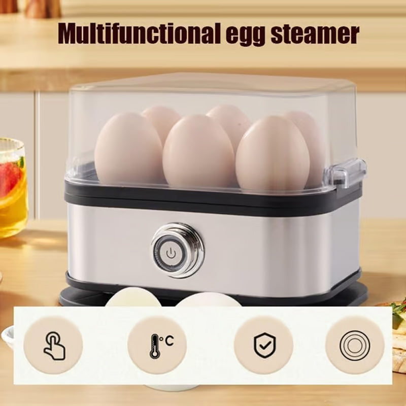 👩‍🍳 Multifunkciós tojáspároló átlátszó fedéllel 🥚💕