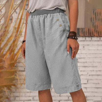 【S-4XL】🏖️Flapped nyári rövidnadrág zsebekkel nők számára