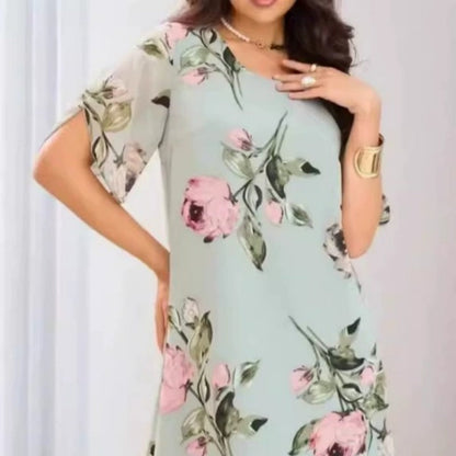 Női virágmintás ruha
