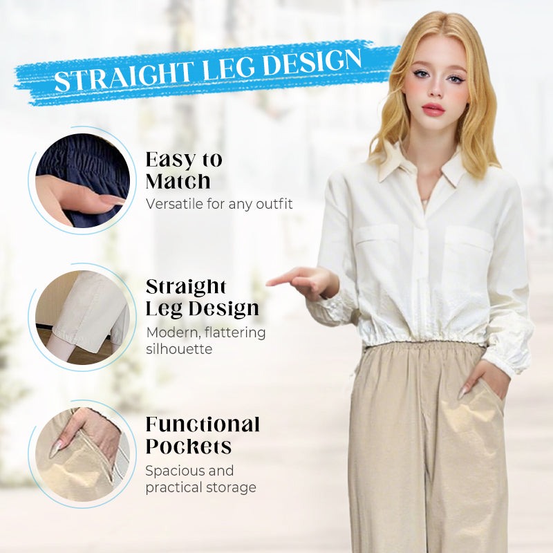 Női lezser egyenes szárú nadrág