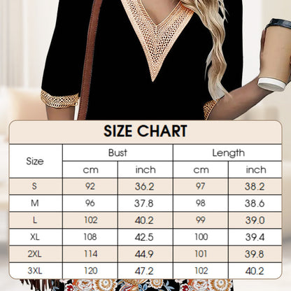 V-nyakú, térdig érő, laza ruha