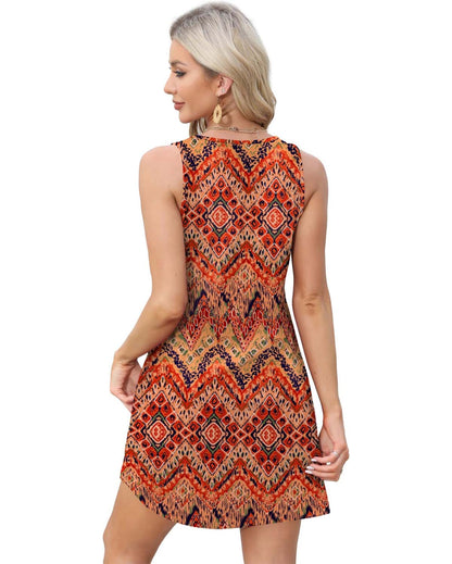 【S-3XL】👗Női ujjatlan zsebruhás ruha