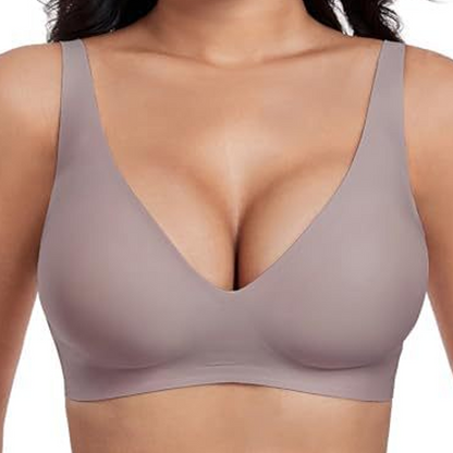 💜Jelly Wireless Női Kényelmes, Merevítő nélküli Melltartók Push Up Melltartók Varrás nélküli Pólók Melltartók Mély V Kivágású Mindennapi Melltartók