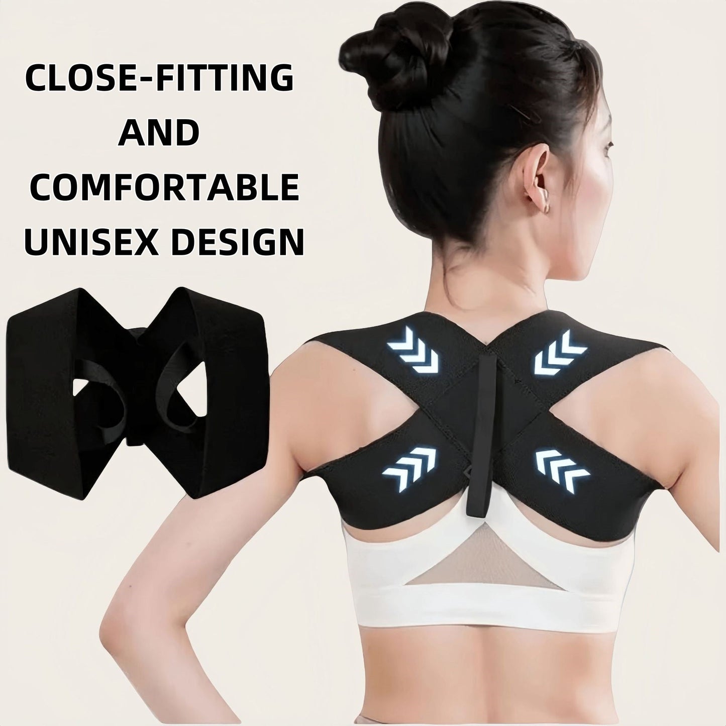 🏆️[XS-2XL]🔥 Vásárlás 1 kap 1 ingyen🔥 Hátul testtartás-korrekciós öv férfiak és nők számára