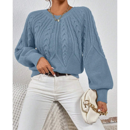 【S-XL】✨Őszi női alkalmi hosszú ujjú kötött pulóver