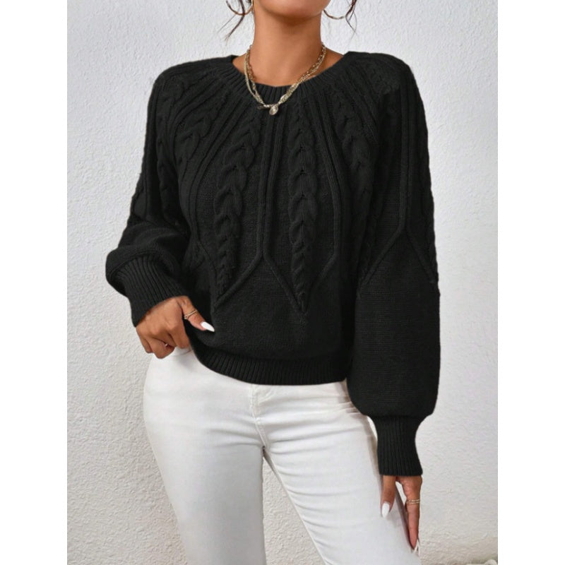 【S-XL】✨Őszi női alkalmi hosszú ujjú kötött pulóver