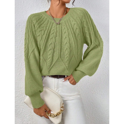 【S-XL】✨Őszi női alkalmi hosszú ujjú kötött pulóver