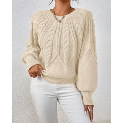 【S-XL】✨Őszi női alkalmi hosszú ujjú kötött pulóver